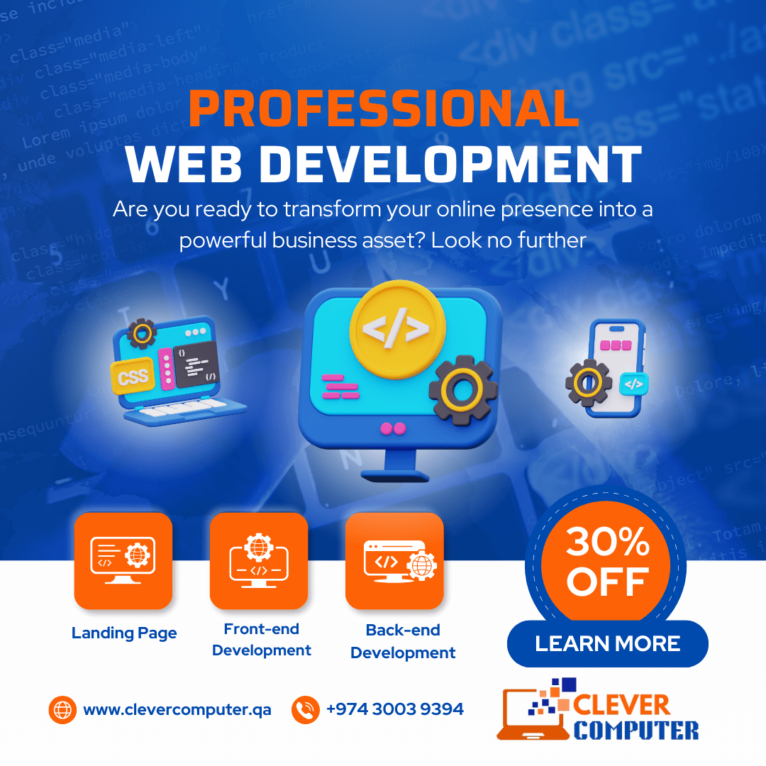 Elevate Your Business with eCommerce Web Design in Qatar: Limited Time Offer from Clever Computer