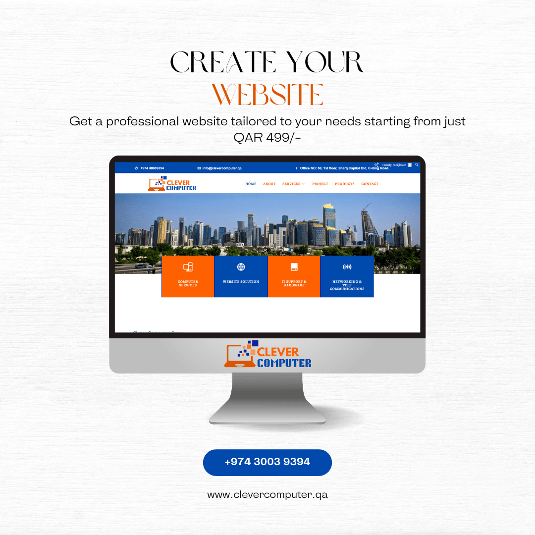 Website Design price in Qatar | Domain Hosting SSL & Business Emails
