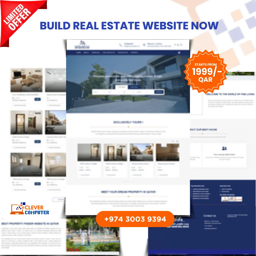 Website design price in Doha Qatar starting at 499/- Qar