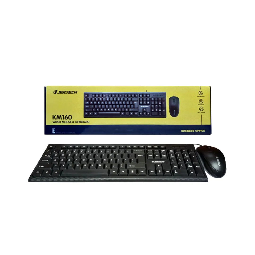 Jertech Combo KM160 Wired Keyboard and Mouse - Image 2