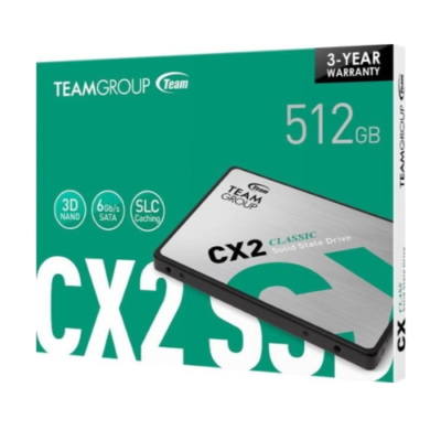 Buy Team Group 512GB 2.5-inch SATA SSD in Qatar – CX2 High-Speed Storage Solution