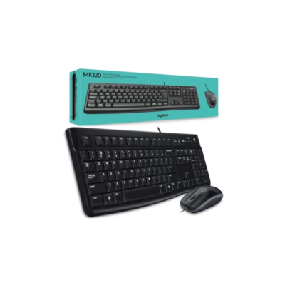 Logitech Combo MK120 Wired Keyboard and Mouse