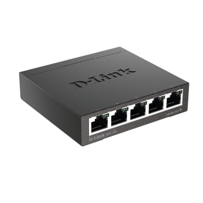 D-Link 5-Port Unmanaged Gigabit Ethernet Switch, Compact Design, Plug-and-Play Network Connectivity | GO-SW-5G