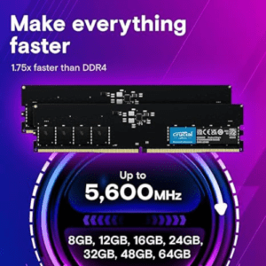 Crucial 8GB DDR5 5600MHz Desktop RAM Qatar