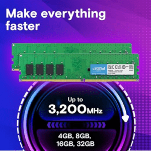 Crucial 16GB DDR4 3200MHz Desktop RAM Qatar