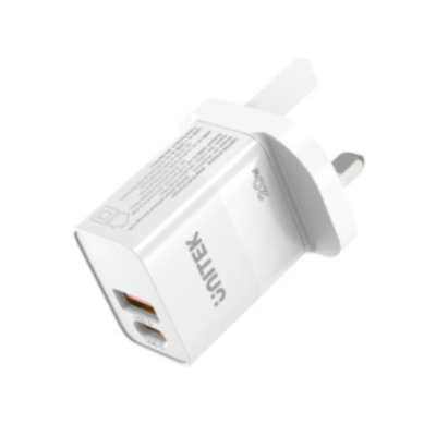 Unitek 20W USB-A QC & USB-C PD Wall Charger Price in Qatar – P1124ABK-UK