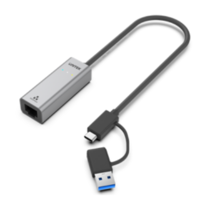 Unitek Hybrid USB-C/USB-A to 2.5G Gigabit Ethernet Adapter Price in Qatar – U1313C