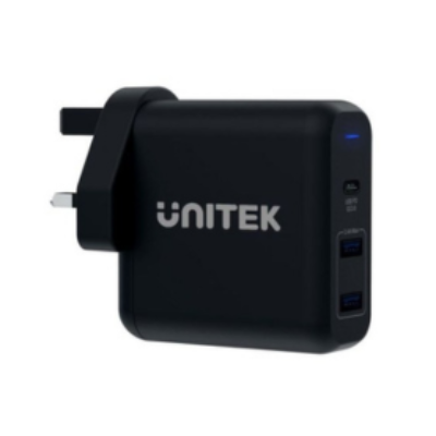 Unitek 60W USB-C PD QC3 Wall Charger 3-Port UK Type Price in Qatar – P1103A