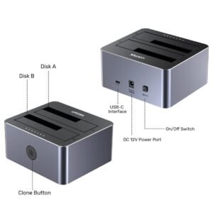 10Gbps Dual-Bay SATA Docking Station Qatar
