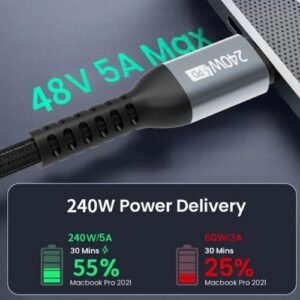 240W USB-C to USB-C Cable Qatar