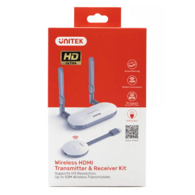 Unitek Wireless HDMI Transmitter and Receiver Kit Price in Qatar – Model V1183A