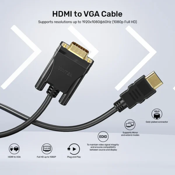 Unitek HDMI to VGA Cable Qatar