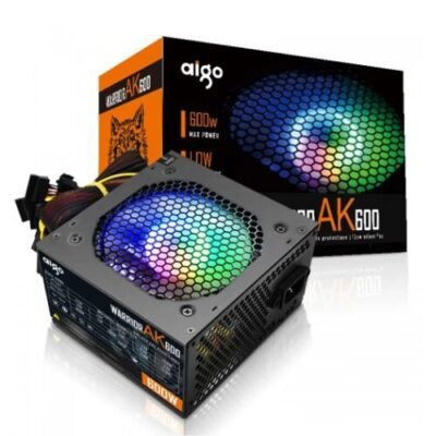 Aigo AK 600W PC Power Supply Price in Qatar – RGB Gaming PSU for Desktop PC
