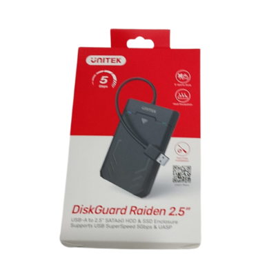Unitek DiskGuard 2.5″ Hard Drive Enclosure Price in Qatar – USB to SATA SSD HDD Case – Y-3036