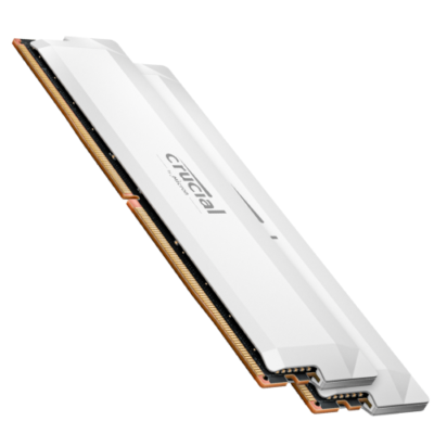 Crucial Pro DDR5 6400 32GB Kit (16GBx2) UDIMM Price in Qatar – White OC Gaming RAM for Desktop