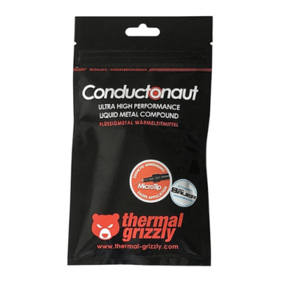 Thermal Grizzly Conductonaut Liquid Metal Thermal Paste in Qatar – 1g, 73W/mK for CPU & GPU Cooling