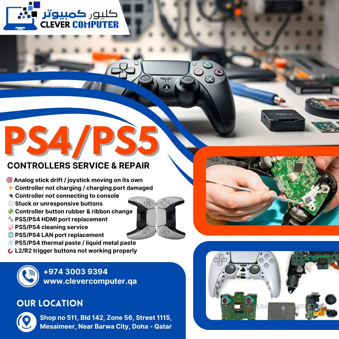 PS4 Controller Repairs in Qatar – Fast & Affordable Fix in Doha