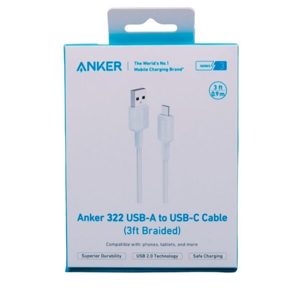 Anker 322 USB-A to USB-C Cable 3ft Braided Price in Qatar