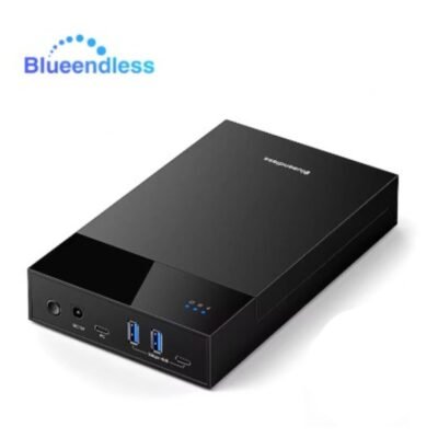 Blueendless 3.5 Inch External HDD Enclosure Price in Qatar | USB 3.0 High-Speed Data Transfer | Tool-Free Design | SATA Hard Drive Case for Desktop HDDs