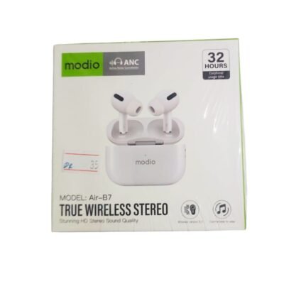 Modio Air-B7 True Wireless Stereo Earbuds with ANC, 32 Hours Playtime, Bluetooth 5.3, Comfortable Fit – Best Price in Qatar