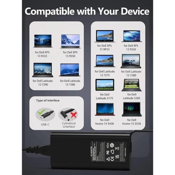 Dell 130W Type-C Laptop Charger Qatar