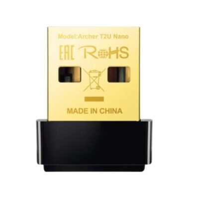 TP-Link Archer T2U Nano AC600 Mini Wireless USB Wi-Fi Adapter – Dual Band 2.4GHz/5GHz – Compact Design, High-Speed Connection for Laptop & Desktop – Best Price in Qatar
