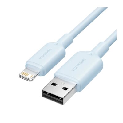 Vention USB to Lightning Cable 1M 2.4A – Fast Charging & 480Mbps Data Sync for iPhone 8, X, XR, 11, 12, 13, 14 & iPad | Price in Doha Qatar