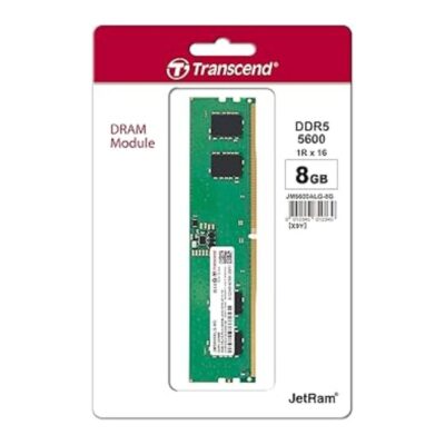 Transcend JetRam 8GB DDR5 5600MHz Desktop RAM – High Performance DDR5 DRAM Module for PC Upgrade | Buy in Doha Qatar