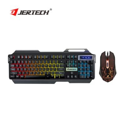 Jertech KM950 Full Size Gaming Keyboard + Gaming Mouse Combo RGB LED – Mechanical Style Keyboard with Backlight & High DPI Mouse – Gaming Keyboard Price in Doha Qatar