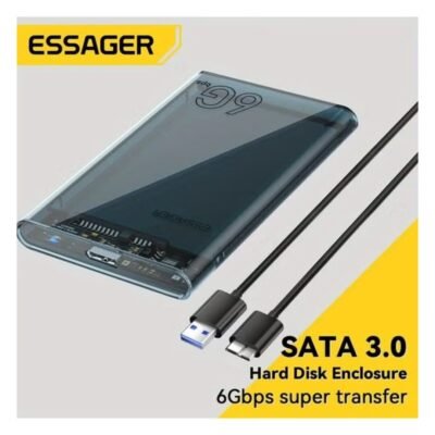 Essager 2.5 Inch SATA HDD SSD Enclosure USB 3.0 External Hard Drive Case for Laptop Desktop – High Speed HDD Case Price in Doha Qatar