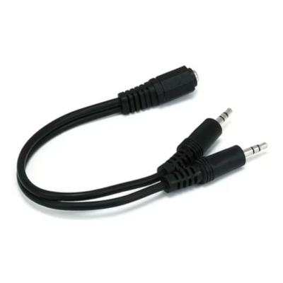 3.5mm Audio Y Splitter Cable 1 Female to 2 Male Stereo Headphone & Mic Splitter Adapter – Best Price in Doha Qatar