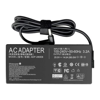 Asus 280W 19.5V 14.36A Laptop Charger 6.0×3.7mm Big Pin Replacement Adapter for ROG Strix Scar Zephyrus Gaming Laptops – Price in Doha Qatar