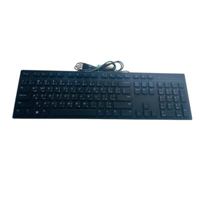 Dell Used Wired Arabic English Keyboard Price in Qatar – Original Dell USB Wired Keyboard for Desktop PC Office Home Use Lowest Price in Doha Qatar