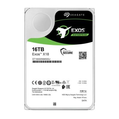 Seagate Exos X18 16TB Enterprise HDD SATA 3.5 Inch Internal Hard Drive ST16000NM000J Server Storage Price in Doha Qatar
