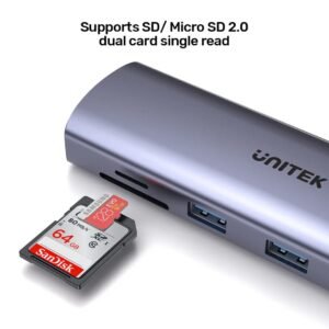 UNITEK D1113A USB-C Hub Qatar