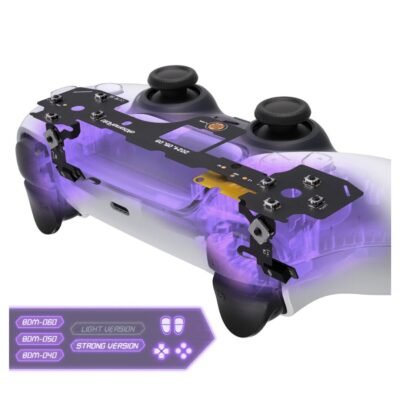 eXtremeRate Whole Set Strong Version Clicky Kit V2 for PS5 Controller BDM-040 BDM-050 BDM-060 Price in Qatar – Custom L2 R2 Micro Switch Hair Trigger Kit, Tactile L1 R1 Face Buttons Mouse Click Upgrade for PS5 Controller Doha Qatar
