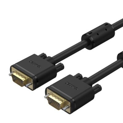 UNITEK 1.5M VGA Monitor Cable Y-C503G Price in Qatar – VGA 15 Pin Male to Male Display Cable with Gold-Plated Connectors, Full HD 1080P Support for PC, Monitor & Projector – Doha Qatar