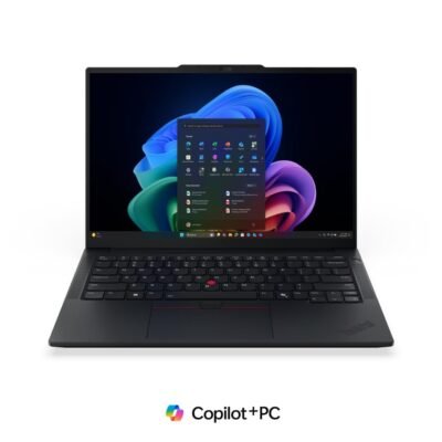 Lenovo ThinkPad E14 Gen 8 Laptop – Intel Core Ultra 7 355, 16GB DDR5 RAM, 512GB Gen 4 SSD, 14-Inch WUXGA 400-Nit Display, Intel Graphics, FHD IR Camera, Wi-Fi 7, Arabic Backlit Keyboard, DOS – 1 Year Warranty
