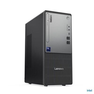 Lenovo ThinkCentre Neo 50t Gen 6 Tower Desktop – Intel Core Ultra 5 225, 8GB DDR5 RAM, 512GB NVMe SSD, Integrated Intel Graphics, AI Boost up to 13 TOPS, Arabic Keyboard & Mouse, DOS, 200W 90% Power Supply, 1 Year Warranty