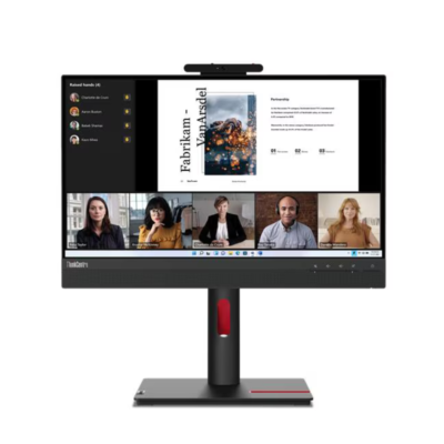 Lenovo ThinkCentre TIO22 Gen 5 21.5 Inch FHD Monitor Price in Qatar – IPS Panel, 60Hz, 6ms, DisplayPort, HDMI, USB Hub, Built-in Webcam, Microphone & Speakers, 3-in-1 Connection with ThinkCentre Tiny, Adjustable Stand, 3 Years Warranty in Doha Qatar
