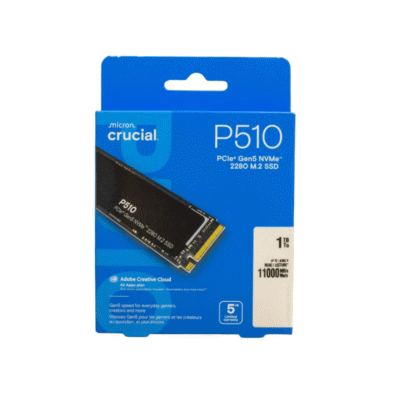 Crucial P510 1TB PCIe Gen5 NVMe M.2 2280 SSD – Up to 11,000MB/s Read Speed High-Performance Internal SSD for Gaming PC, Laptop & Desktop | 1 Year Warranty | Price in Qatar
