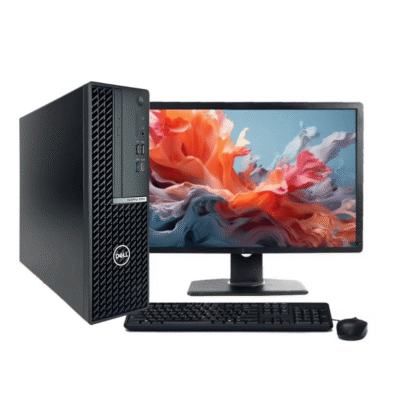 Pre-Owned Dell OptiPlex 5080 SFF Core i7 10th Gen Desktop PC – 16GB RAM, 512GB SSD, Windows 11 Pro + 22 Inch Monitor | Used Dell Desktop Computer in Qatar